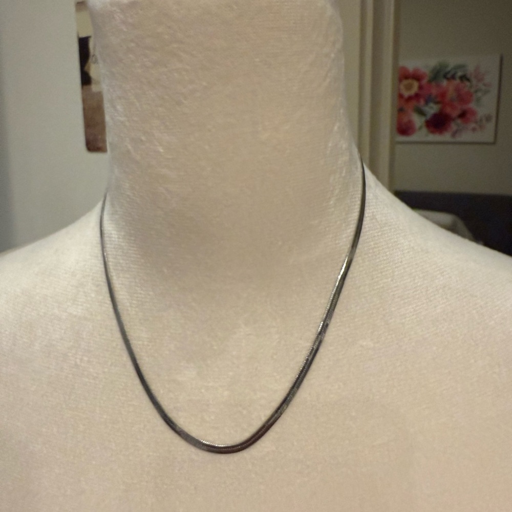 🖤 New Stainless Steel Non Tarnishing Silver Adjustable Length Necklace